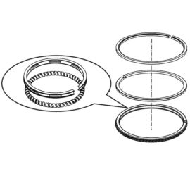 Кольца поршневые YTO